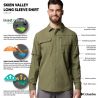 Paita Columbia Skien Valley Long Sleeve Shirt (Stone Green) Mies