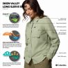 Camisa de senderismo Columbia Skien Valley (Lavender Pearl) Mujer