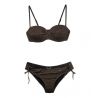  Protestr cinta para el pelo PMCN del bikini Salute - Color: Negro verdadero