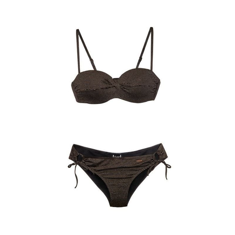  Protestr cinta para el pelo PMCN del bikini Salute - Color: Negro verdadero