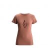 W Ss Brushstroke Tee Black Diamond (Petal)