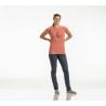 W Ss Brushstroke Tee Black Diamond (Petal)