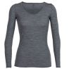 Icebreaker Womens Siren Ls Sweetheart (Gristone Heather)